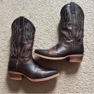 Justin Boots Dark Brown Western Boots